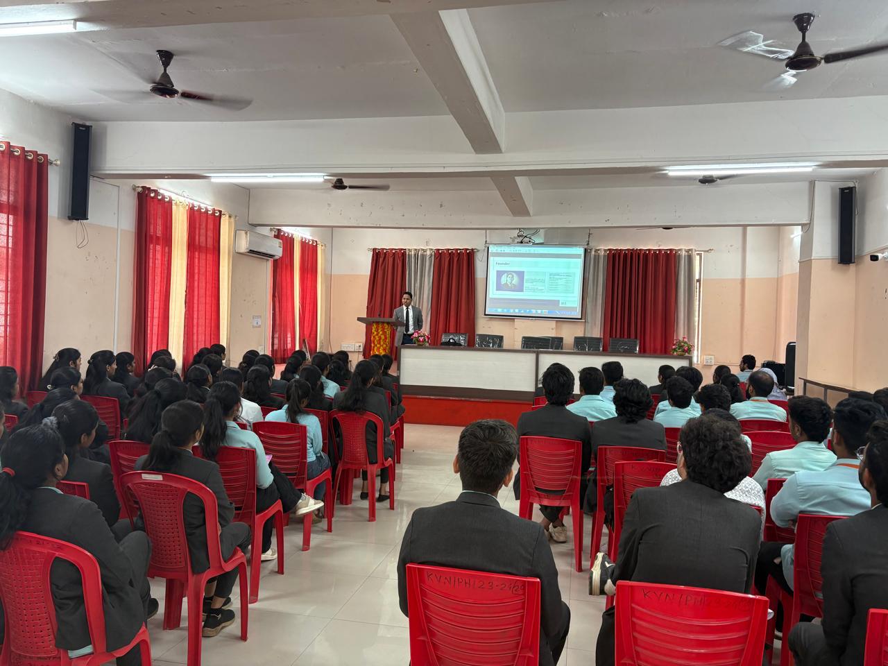 Session at college auditorium