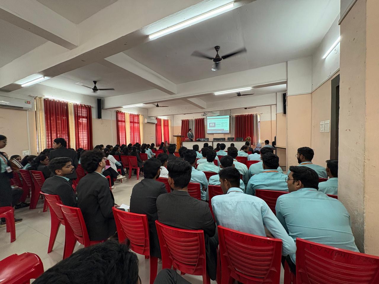 Session at college auditorium